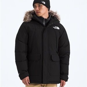 NORTH FACE DRYVENT 600 DOWN PARKA W FUR NWOT MENS XL PTP 27 HEM 32